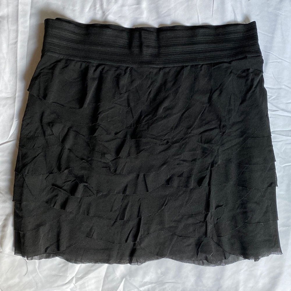 Express Tiered Mini Skirt, size L